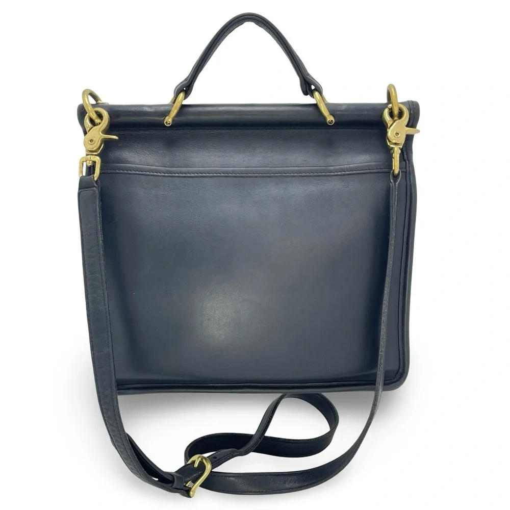 🛎️ Coach Willis Vintage Turnlock Crossbody Bag L2P-9927 in Black! - Picture 2 of 16